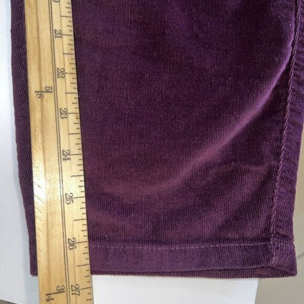 Torrid Bombshell Skinny Pants Women's 26R Purple Corduroy Stretch Waistband-New - Picture 4 of 11